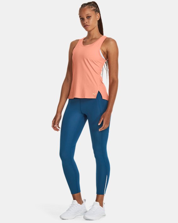 Women's UA Launch Ankle Tights in Blue image number 2